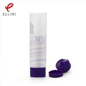 Tube rond en plastique cosmétique